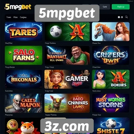 Variedade de jogos disponíveis na 5mpgbet